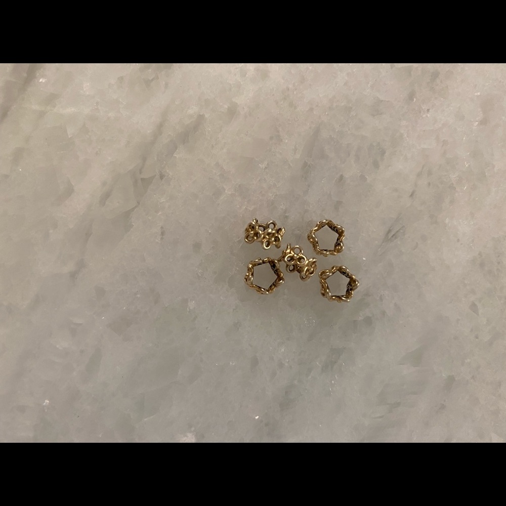 Authentic Retired Pandora Trinity Gold Spacers 14K